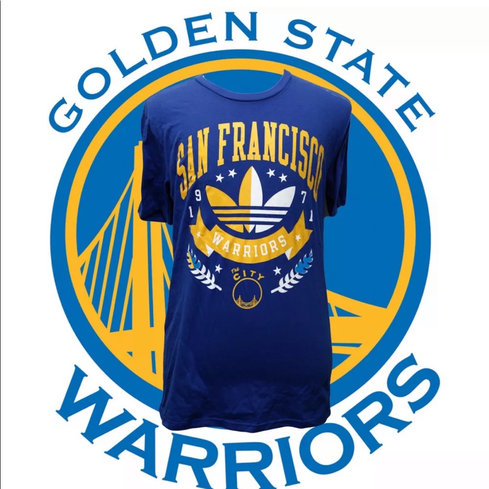 San Francisco Warriors adidas Blue Shirt